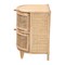 Baxton Studio Oleta Modern Bohemian Natural Brown Rattan 2-Drawer Nightstand 230-13152-ZORO - alternate 4